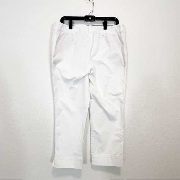 Tommy Bahama White Capri Pants Cotton Spandex Size 12 - Picture 4 of 6